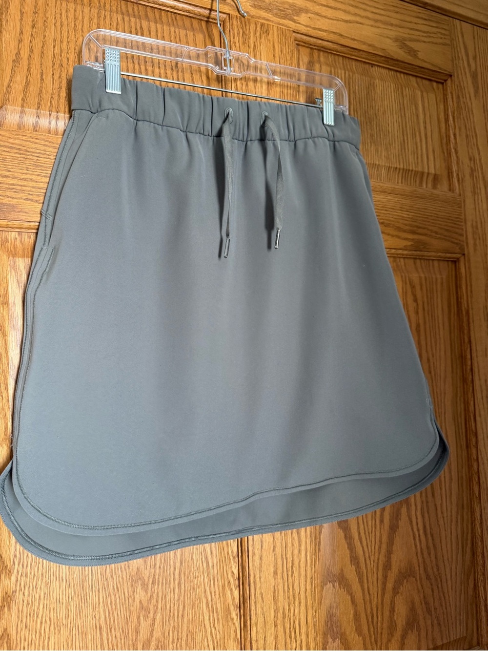 lululemon athletica Gray Drawstring Active Skort